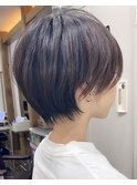 ハンサムショート/暗髪/艶トリートメント