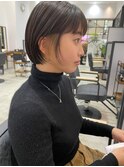 プツッとボブ(インナーカラー仕込み)