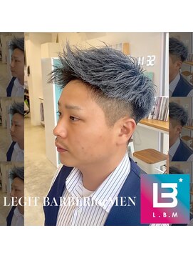 レジット メンズ ヘアサロン(LEGIT MEN's HAIR SALON) 跳ね上げアップバングショートスタイル