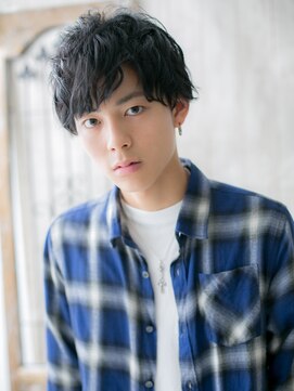 モッズヘアメン 札幌月寒店(mod's hair men) ≪mod's men≫セミウエット束感こなれニュアンスマッシュc