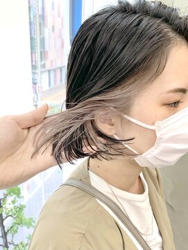 スー 渋谷(suu) ☆インナーカラーアクセサリーカラーホワイトベージュカラー