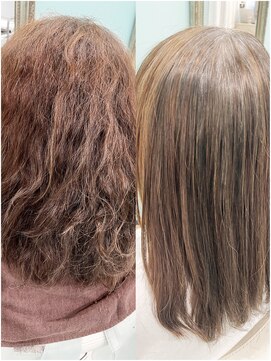 ドライブアンドビジョン 池袋(Drive&Vision) 白髪/やせ髪×レイヤーロング×酸性ストレート縮毛矯正[池袋]