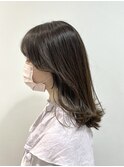 《TARO》イメチェン顔周りレイヤープラチナグレージュ