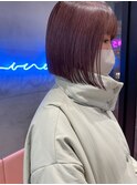 【伊勢】ぱつっとボブ/ラベンダーピンク/ボブウルフ