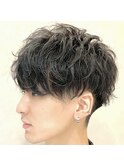 【メンズ】無造作束感マッシュ