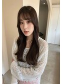 ベージュグレー黒髪レイヤーくびれヘア小顔10代20代30代40代
