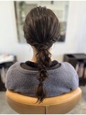 たまねぎみつ編みアレンジ