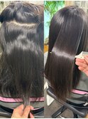 髪質改善ストレート&髪質改善トリートメント・ビフォーアフター