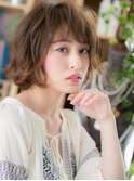 くせ毛風ニュアンスパーマ前下がり小顔ボブh3北浦和20代30代40代