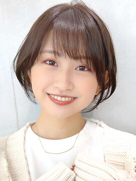 セイドット オモテサンドウ(Say. omotesando) say.重政　ショートとボブの間　ショートボブ　縮毛矯正　白髪