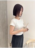 YOKE ぱつっとボブ切りっぱなしボブタイトボブピンクラベンダー