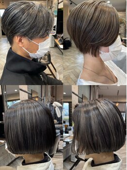 シーク(seek)の写真/【気になるグレイヘアーもお任せ☆】透明感たっぷりのカラーが◎大人女性に寄り添ったご提案をいたします♪