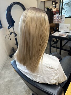 オーバルヘアー(OVAL hair) ブリーチカラー/ブロンドベージュ