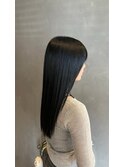 夏の湿気対策にも 髪質改善Trでうる艶美髪 黒髪ロングストレート