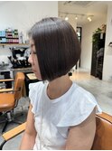 お客様スタイル/前下がりボブ