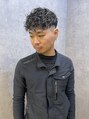 ヘアーガーデンルート(HairgardenROOT) フェードカット＋スペインカール＋メッシュ(メンズスタイル)
