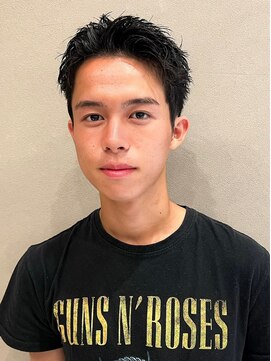 ユウヘアー 千代田橋店(U Hair) 【UHair】爽やかメンズショート♪アップバング/20代30代40代