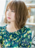 乾かすだけ韓国風斜めバング小顔くびレイヤーc6上尾20代30代40代