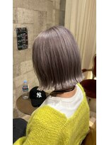 ヘアサロン アプリ(hair salon APPLI)&nbsp;ハイトーンミニボブ♪