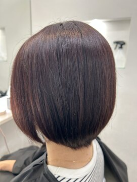 エクラートリアン 藤沢店(ECLART Lien) 大人丸みショートボブ[藤沢/髪質改善]