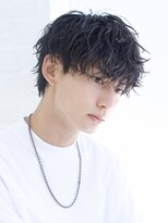 エイド 渋谷(aid)&nbsp;縦落ちパーマ無造作ソフトツイストスパイラルマッシュ刈り上げ