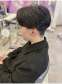 刈り上げセンターパート　韓国風　マッシュ　MOMO