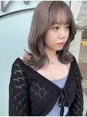 韓国ヘア/レイヤースタイル/レイヤーカット/グレージュ/20代人気