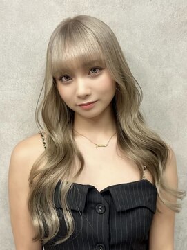サニー 渋谷(SUNNY) バレイヤージュ、ダブルカラー、レイヤーカット、アッシュカラー