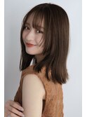 小顔見せ◎ナチュラルストレートミディ
