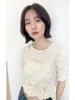 エールバイボヌール(Ere by Bonheur)&nbsp;【西梅田堂島】大人可愛いシースルーバング外ハネスタイル