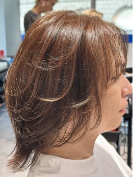 オーシャントーキョー 神戸(OCEAN TOKYO KOBE) アッシュブラウンミディアムシースルーウルフ