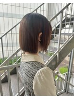 ヘアーブレイス(hair brace) 千葉駅/着物ヘア/大人ガーリー/ダークアッシュ/似合わせカット