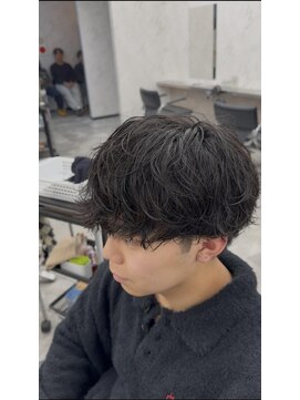 オム ブランシェ(HOMME BLANCHE’) 【KAZUKI】シャドウパーマ×ケアクリームパーマ