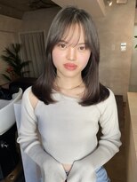 サンルーム(SUN room)&nbsp;顔まわりカット似合わせカットブラウンカラーレイヤーカット