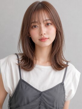 カノエ 福岡香椎店(canoe) アッシュベージュ 透明感カラー レイヤーカット くびれ巻き 20代