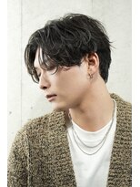 サップ 茨木店(Sup) ツイストスパイラル センターパート メンズパーマ