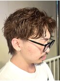ショートセンターパートショートネイプ/メンズカット
