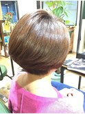 ショートボブ&酸熱トリートメント