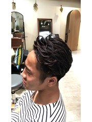 Men's アップバングパーマ