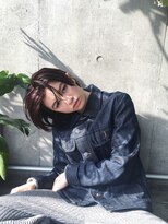 ルーム(Loom.)&nbsp;〈スタイリング簡単〉外国人風ボルドーカラーのボブ