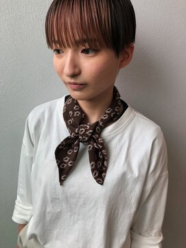 トップヘアーヒルズ 安城(TOP HAIR HILLS) サイドを切り込んだサマーショート/ニュアンスカラー