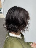 20代30代大人可愛いショートボブ無造作デジタルパーマ