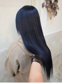 #ブルーブラック#暗髪#韓国ヘア#髪質改善#地毛風カラー