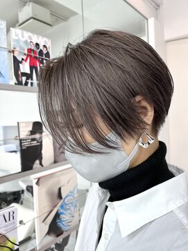 ルートエイチ 市川(Root H) イメチェンチェリーブラウンフェミニンモードダークアッシュ