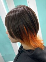 マティーナ ヘアー 池袋(Matina hair)&nbsp;【インナーオレンジウルフスタイル】20代30代40代