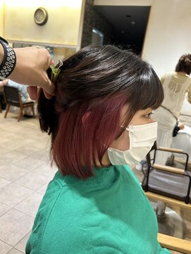 ネオリーブカップ 町田店(Neolive capu) インナーカラー　ピンク　Neolive capu町田店