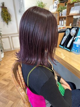 ベルタバイメルク(belta by merc.) 外はねボブ/フェザーバング/パープル/切りっぱなしボブ