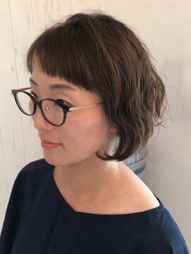 ウォーターリリー(Water Lily) 【ショートパーマ】オン眉ゆるふわパーマショートボブ