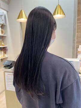 ポジ(poji) 艶髪　ロング　髪質改善カラー　縮毛矯正　質感ストレート