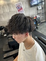 バーバーショップ ネオ セカンド(BARBERSHOP NEO2nd)&nbsp;波巻きパーマ　スパイラル　ツイストスパイラル